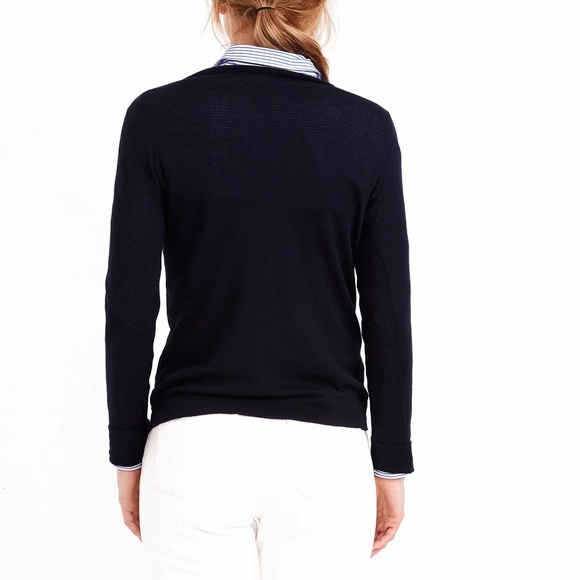 NEW! J. Crew Navy 100% Cotton Classic Lobster Teddie Sweater | XXS - Picture 2 of 8